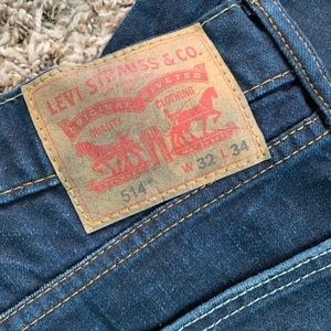 Men’s 514 Straight Fit Levi Jeans